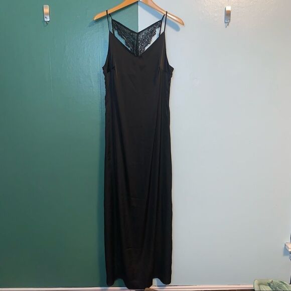 ModCloth Black Slip Dress Size Large - Picture 1 of 6
